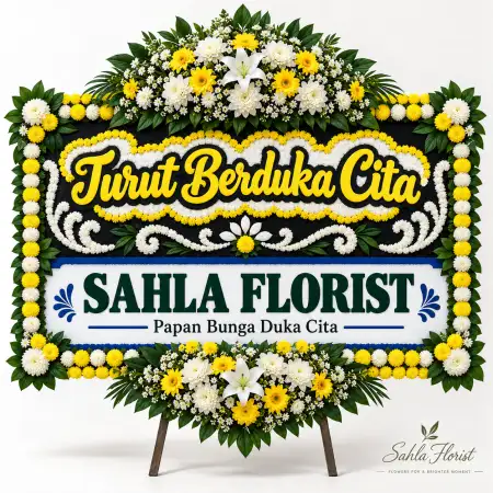 Papan Bunga Duka Rungkut